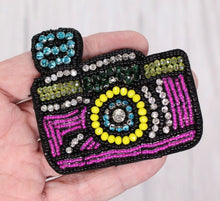 Load image into Gallery viewer, Camara Rhinestone Embroidered Patch