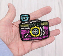 Load image into Gallery viewer, Camara Rhinestone Embroidered Patch