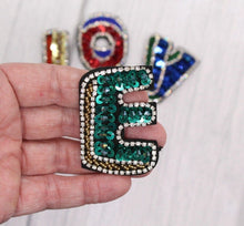 Load image into Gallery viewer, Rhinestone and Sequin Love Applique Patch