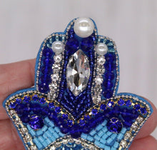 Load image into Gallery viewer, Rhinestone and Beads Hand of Hamas Applique Patch