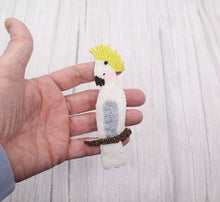 Load image into Gallery viewer, Beaded and Crystal Parrott Applique Patch