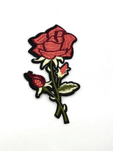 Load image into Gallery viewer, Embroidered Rose Flower Appliqué Patches
