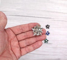 Load image into Gallery viewer, 2 piece Rhinestone Star Shaped Applique Patches