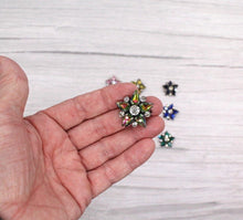 Load image into Gallery viewer, 2 piece Rhinestone Star Shaped Applique Patches