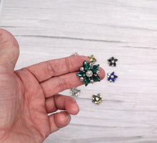 Load image into Gallery viewer, 2 piece Rhinestone Star Shaped Applique Patches