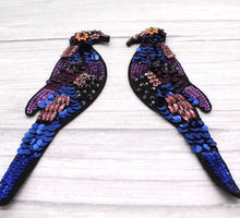 Load image into Gallery viewer, Large Handmade Parrot Bird Appliqué Patch