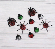 Load image into Gallery viewer, Handmade Beaded Ladybird and Bug Applique Patch