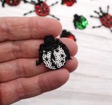 Load image into Gallery viewer, Handmade Beaded Ladybird and Bug Applique Patch