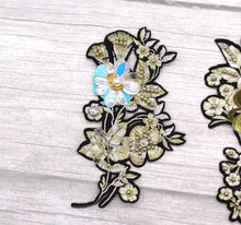 Load image into Gallery viewer, Beaded Rose Flower Appliqué Patches