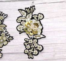 Load image into Gallery viewer, Beaded Rose Flower Appliqué Patches