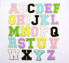 Load image into Gallery viewer, Fuzzy Chenille Patch Letter 8cm Patches Iron on Sew on Alphabet Letters