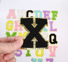 Load image into Gallery viewer, Fuzzy Chenille Patch Letter 8cm Patches Iron on Sew on Alphabet Letters