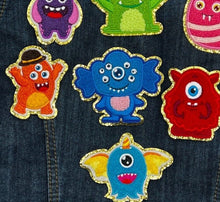 Load image into Gallery viewer, Monster fuzzy Applique Patches