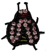 Load image into Gallery viewer, Handmade Crystal  Beaded  Bug Applique Patch