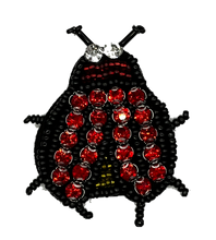 Load image into Gallery viewer, Handmade Crystal  Beaded  Bug Applique Patch