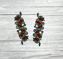 Load image into Gallery viewer, Embroidered Snake Iron on Applique Patch