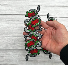 Load image into Gallery viewer, Embroidered Snake Iron on Applique Patch