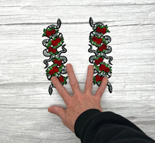 Load image into Gallery viewer, Embroidered Snake Iron on Applique Patch