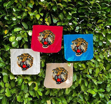 Load image into Gallery viewer, Tote with Embroidered Tiger Head 12 or 5 oz Shopping Bag