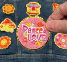 Load image into Gallery viewer, Peace fuzzy Applique Patches