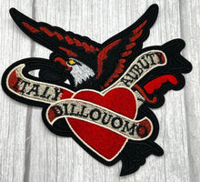 Load image into Gallery viewer, Large Eagle  With Heart Applique Patch