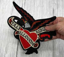 Load image into Gallery viewer, Large Eagle  With Heart Applique Patch