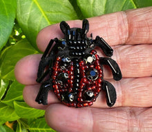 Load image into Gallery viewer, Handmade Beaded Ladybird and Bug Applique Patch