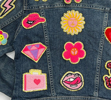Load image into Gallery viewer, Pink fuzzy Applique Patches