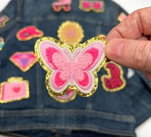 Load image into Gallery viewer, Pink fuzzy Applique Patches