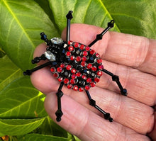 Load image into Gallery viewer, Handmade Beaded Ladybird and Bug Applique Patch