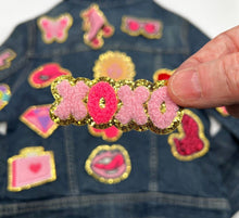 Load image into Gallery viewer, Pink fuzzy Applique Patches