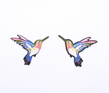 Load image into Gallery viewer, Pair Humming Bird Applique Patch