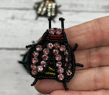 Load image into Gallery viewer, Handmade Crystal  Beaded  Bug Applique Patch