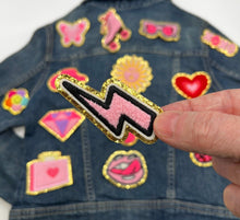 Load image into Gallery viewer, Pink fuzzy Applique Patches