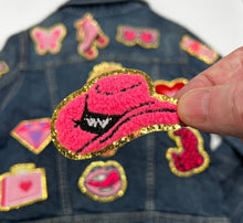 Load image into Gallery viewer, Pink fuzzy Applique Patches