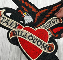 Load image into Gallery viewer, Large Eagle  With Heart Applique Patch