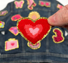 Load image into Gallery viewer, Pink fuzzy Applique Patches