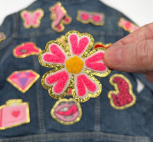 Load image into Gallery viewer, Pink fuzzy Applique Patches