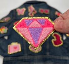 Load image into Gallery viewer, Pink fuzzy Applique Patches