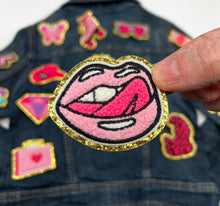 Load image into Gallery viewer, Pink fuzzy Applique Patches