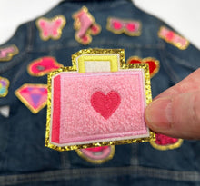 Load image into Gallery viewer, Pink fuzzy Applique Patches