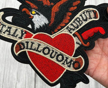 Load image into Gallery viewer, Large Eagle  With Heart Applique Patch