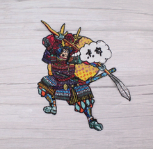 Load image into Gallery viewer, Huge Japanese  Samurai Warrior Sequin Applique  Patch