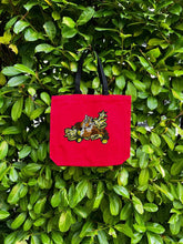 Load image into Gallery viewer, Tote with Bengal Tigers and Flowers 12 or 5 oz Shopping Bag