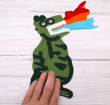 Load image into Gallery viewer, Large Dragon Dinosaur Children's Applique Patch