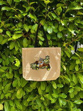 Load image into Gallery viewer, Tote with Bengal Tigers and Flowers 12 or 5 oz Shopping Bag
