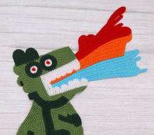 Load image into Gallery viewer, Large Dragon Dinosaur Children's Applique Patch