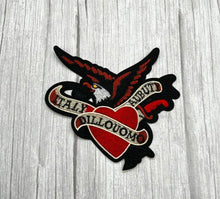Load image into Gallery viewer, Large Eagle  With Heart Applique Patch