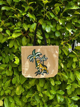 Load image into Gallery viewer, Tote with Tigers and Palm Tree 12 or 5 oz Shopping Bag