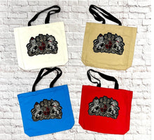 Load image into Gallery viewer, Tote with Coat of Arms 12 or 5 oz Shopping Bag